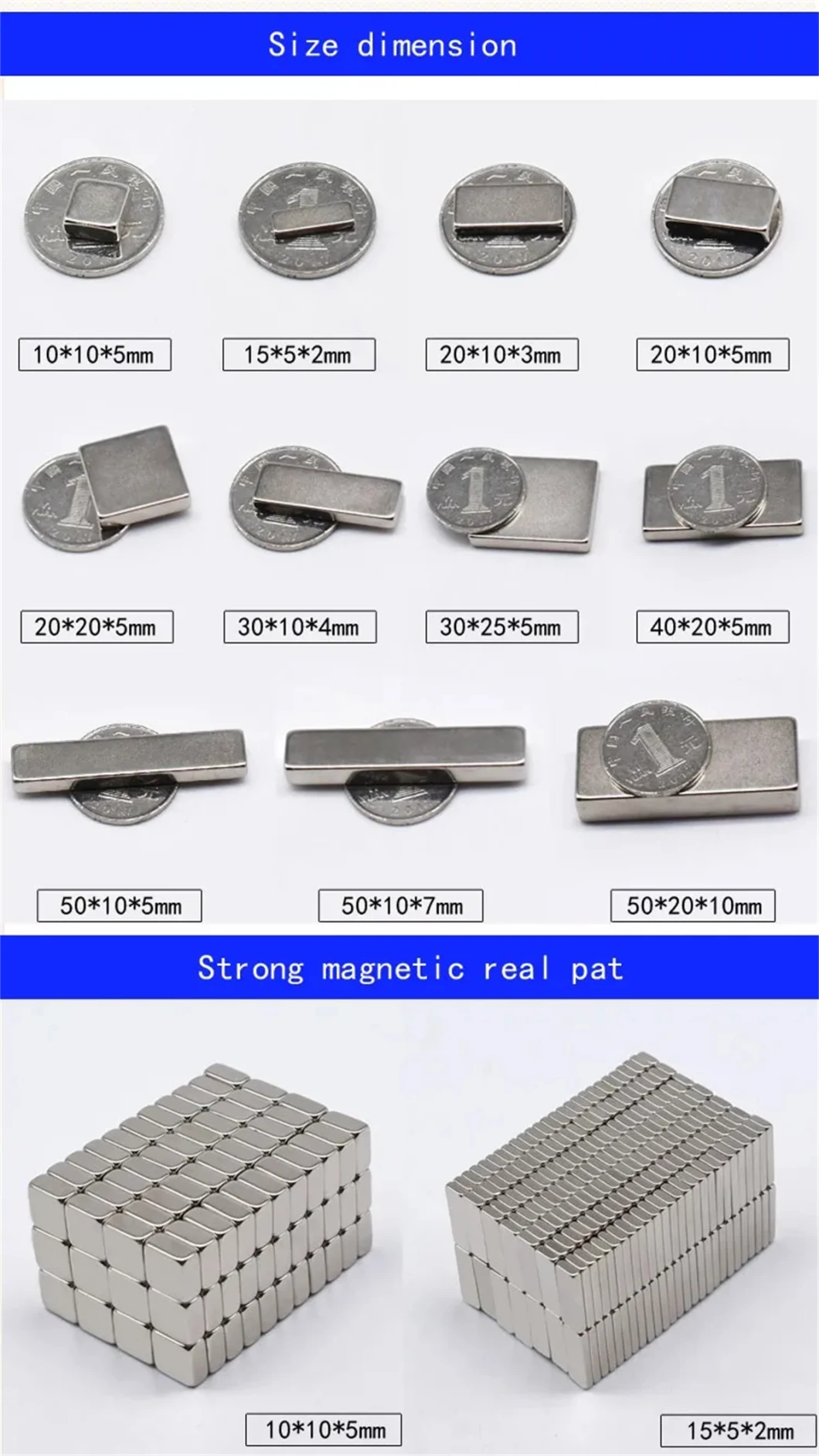 All Shape Strong Permanent Neodymium Samarium Cobalt Magnet for Motor Magnetic for Sale