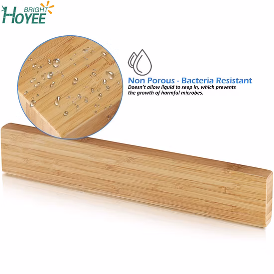 Bamboo Magnetic Knife Strip Knife Rack Knife Bar Magnetic Knife Holder