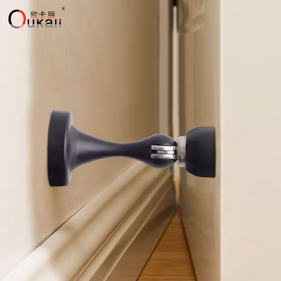 Stainless Steel Door Stopper Magnetic Brushed Door Stop