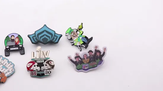 China Factory Making a Alphabet Lapel Pin with Magnet (w-338)