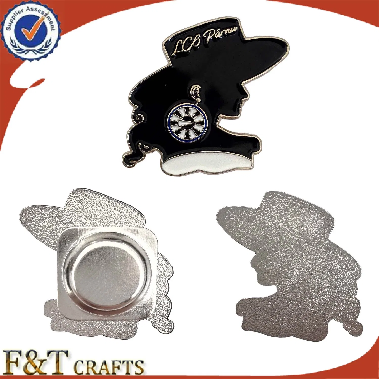 Casting Custom Shape Magnets Badges Cheap Magnet Pin