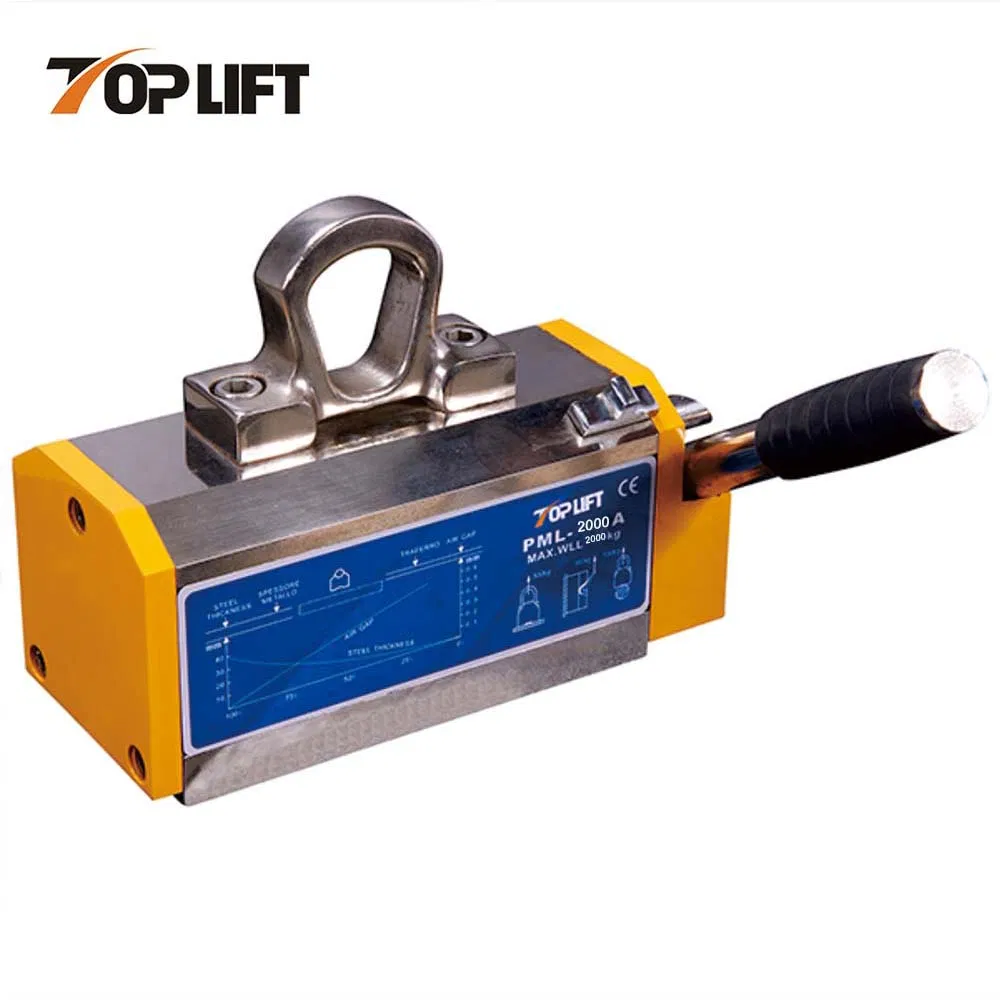 2000kg Tp-Lifting Pml-a Strong Permanent Magnetic Lifter Certificated Hand Controlled