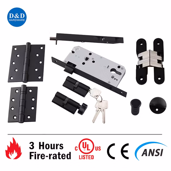 Fashionable Matt Black Zinc Alloy Small Door Stop with Magnetic Function