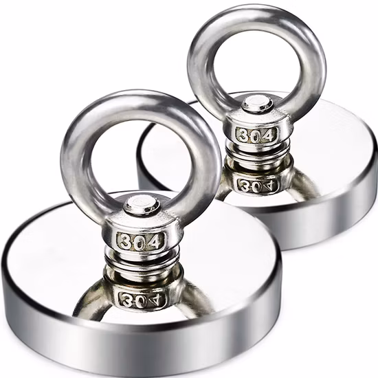 Plastic Rubber Magnet Base Rubber Coated NdFeB Strong Magnetic Neodymium Magnet with Tap Screw Holes