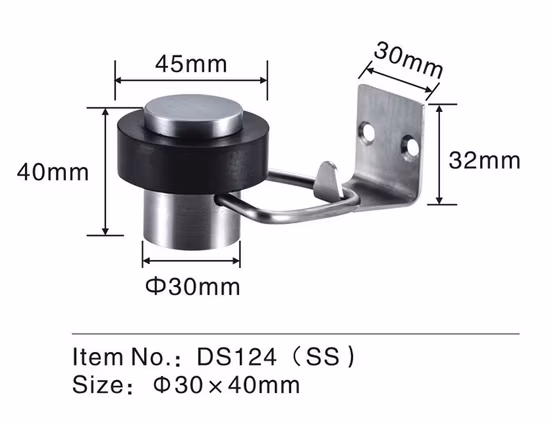 Factory Wholesale Magnetic Door Stop Hidden Door Holders Floor Mounted Door Stops