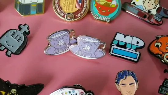 Custom Magnetic Balls Shape Push Pin/Metal Silver Lapel Pin with Magnet